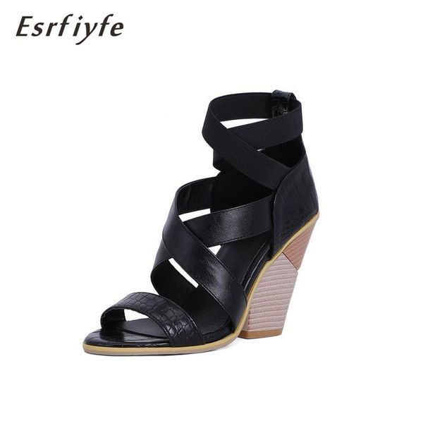 summer women sandals high heels peep toe shoes woman stone grain back zipper party large size 34-48, Black
summer women sandals high heels peep toe shoes woman stone grain back zipper party large size 34-48, Black