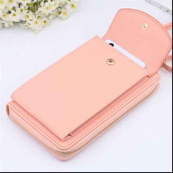 women wallet pu leather shoulder straps bag mobile phone big card holders handbag pockets girls, Red;black 
women wallet pu leather shoulder straps bag mobile phone big card holders handbag pockets girls, Red;black