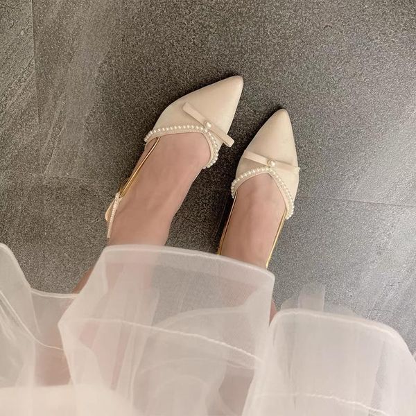 sandals sweet beauty shoes baotou thick heel with pearls gentle route pointed toe, Black
sandals sweet beauty shoes baotou thick heel with pearls gentle route pointed toe, Black