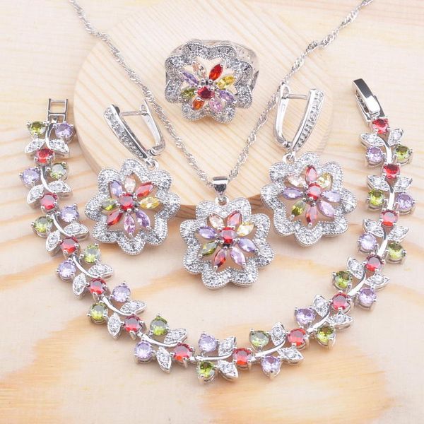 earrings & necklace 2021 multicolor zirconia silver plated jewelry set for women engagement gift bracelet pendant ring qs0706
earrings & necklace 2021 multicolor zirconia silver plated jewelry set for women engagement gift bracelet pendant ring qs0706