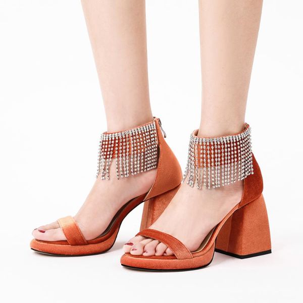 fashion women high heels sandals ladies chunky summer zipper shoes comfortable black/silver/orange rhinestone dress
fashion women high heels sandals ladies chunky summer zipper shoes comfortable black/silver/orange rhinestone dress