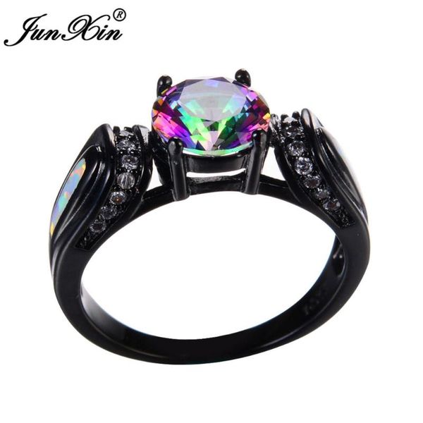 white& rainbow opal ring with cz vintage black gold filled wedding engagement rings for women fashion jewelry, Slivery;golden
white& rainbow opal ring with cz vintage black gold filled wedding engagement rings for women fashion jewelry, Slivery;golden