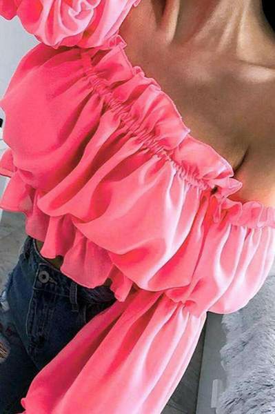 women's blouses & shirts womens holiday off shoulder crop ladies summer frill ruffle sleeve, White
women's blouses & shirts womens holiday off shoulder crop ladies summer frill ruffle sleeve, White
