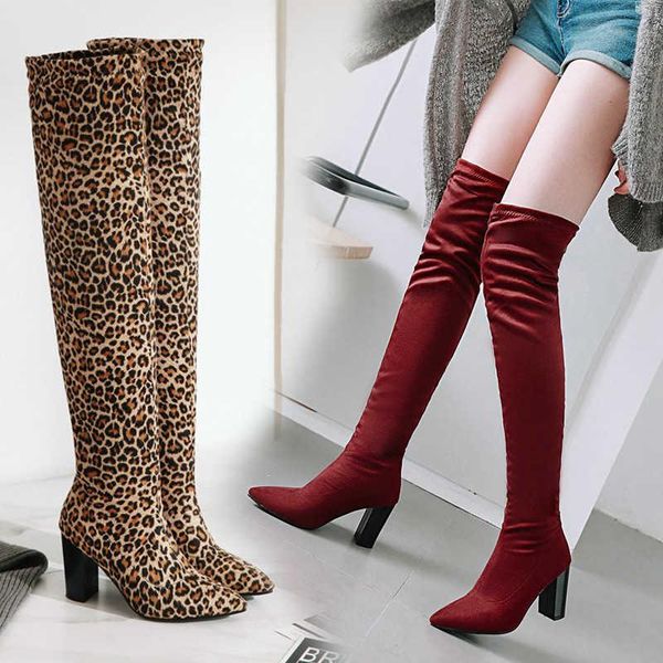 boots autumn winter 2021 knee leopard high heels women's shoes large size 40 / 48, Black
boots autumn winter 2021 knee leopard high heels women's shoes large size 40 / 48, Black
