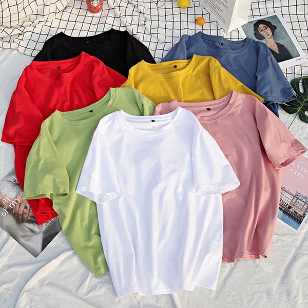 women's t-shirt 2021 summer t shirts oversize loose short sleeve 100% cotton basic tee shirt o-neck daily casual tees -4xl, White
women's t-shirt 2021 summer t shirts oversize loose short sleeve 100% cotton basic tee shirt o-neck daily casual tees -4xl, White