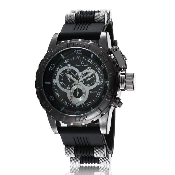 wristwatches v6 strips hour marks round big dial quartz watch men fashion hours silicone sport wrist relogio masculino, Slivery;brown
wristwatches v6 strips hour marks round big dial quartz watch men fashion hours silicone sport wrist relogio masculino, Slivery;brown