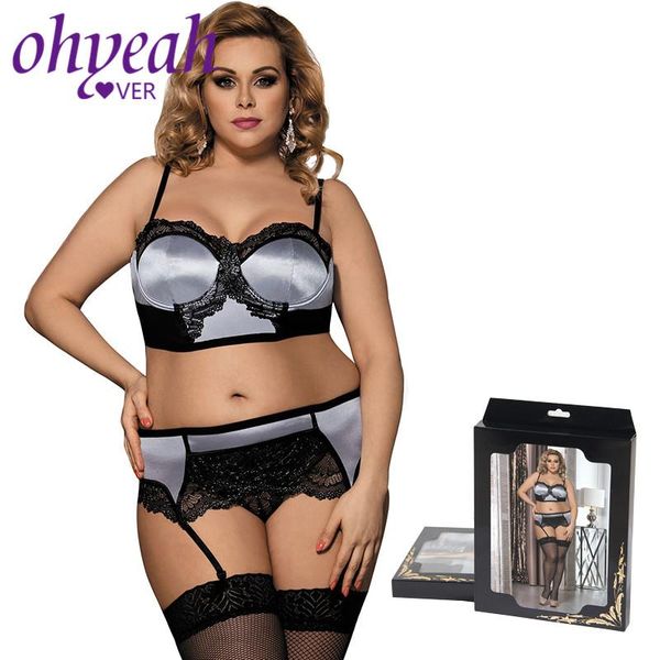 bras sets ohyeahlover plussize lingerie satin lace underwear bra set ensemble garter temptation lenceria clothes rm80093, Red;black
bras sets ohyeahlover plussize lingerie satin lace underwear bra set ensemble garter temptation lenceria clothes rm80093, Red;black