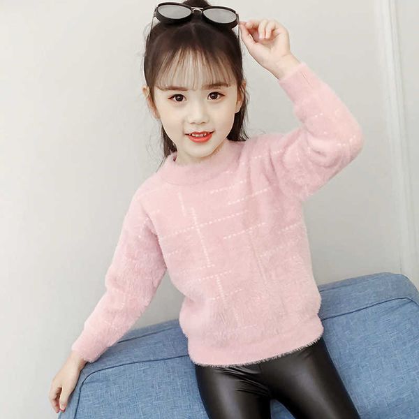 autumn winter kids knitted pullover sweater girl princess fashion knitwear long sleeve mink wool girls sweaters children clothes 210713, Blue
autumn winter kids knitted pullover sweater girl princess fashion knitwear long sleeve mink wool girls sweaters children clothes 210713, Blue