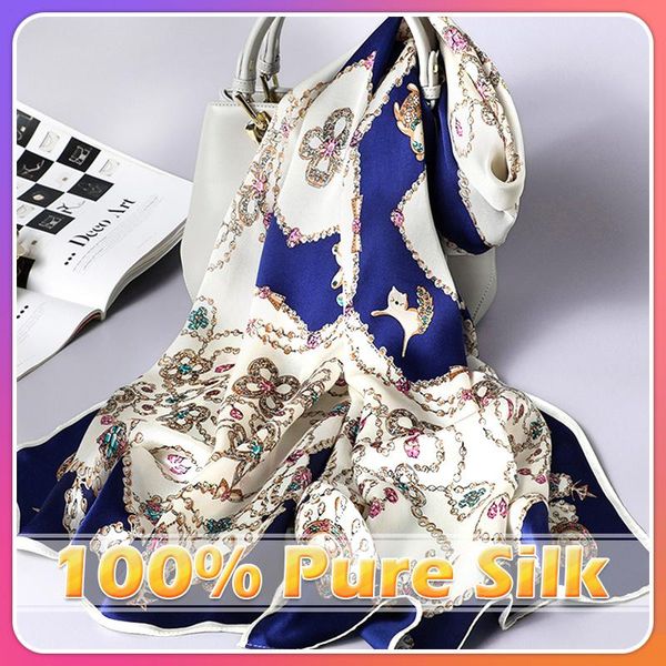 scarves 100% real silk scarf women 2021 shawls and wrap for ladies bandana hijabs pure neckerchief stole, Blue;gray
scarves 100% real silk scarf women 2021 shawls and wrap for ladies bandana hijabs pure neckerchief stole, Blue;gray