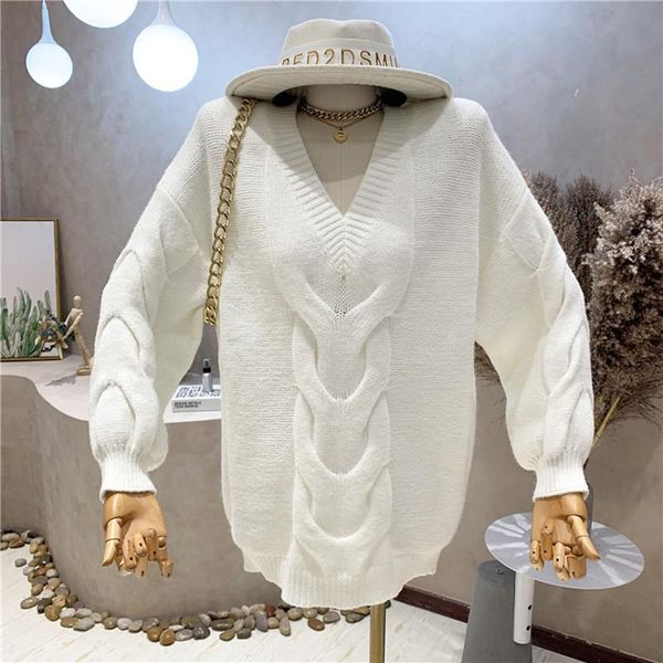 women's sweaters niche design clothing 2021 autumn lazy style loose long sleeve v-neck sweater medium versatile thin knit shirt, White;black
women's sweaters niche design clothing 2021 autumn lazy style loose long sleeve v-neck sweater medium versatile thin knit shirt, White;black