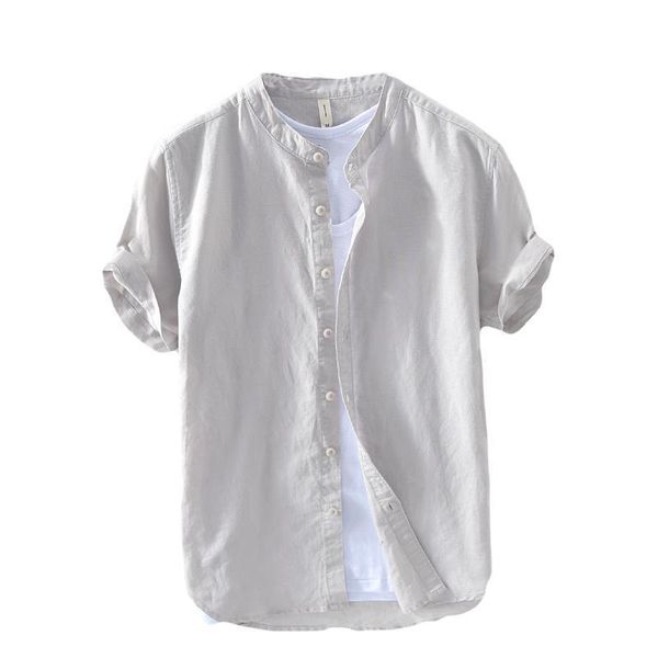 summer vintage mens shirt cotton linen loose tees casual solid short sleeve button harajuku brand blouse, Black;brown
summer vintage mens shirt cotton linen loose tees casual solid short sleeve button harajuku brand blouse, Black;brown
