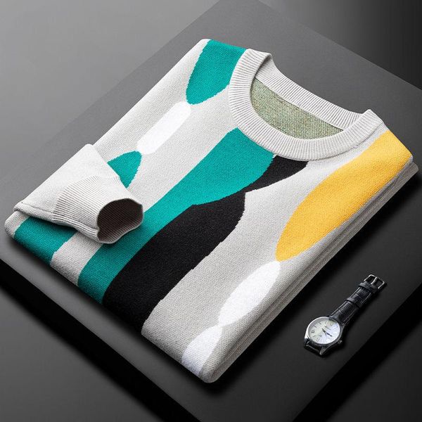 men's sweaters fashion contrast sweater autumn and winter loose casual round neck korean pullover, White;black
men's sweaters fashion contrast sweater autumn and winter loose casual round neck korean pullover, White;black