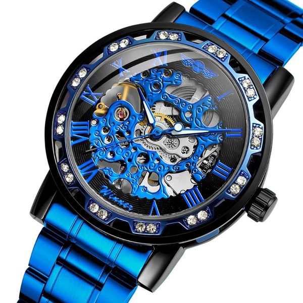 wristwatches t-winner classic men's roman caring skeleton hand-wind mechanical watches bule gift box ship, Slivery;brown
wristwatches t-winner classic men's roman caring skeleton hand-wind mechanical watches bule gift box ship, Slivery;brown