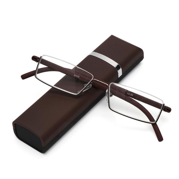 sunglasses portable half frame reading glasses with case men women retro rectangle anti eyestrain presbyopia eyeglasses +1.00~+4.00, White;black
sunglasses portable half frame reading glasses with case men women retro rectangle anti eyestrain presbyopia eyeglasses +1.00~+4.00, White;black