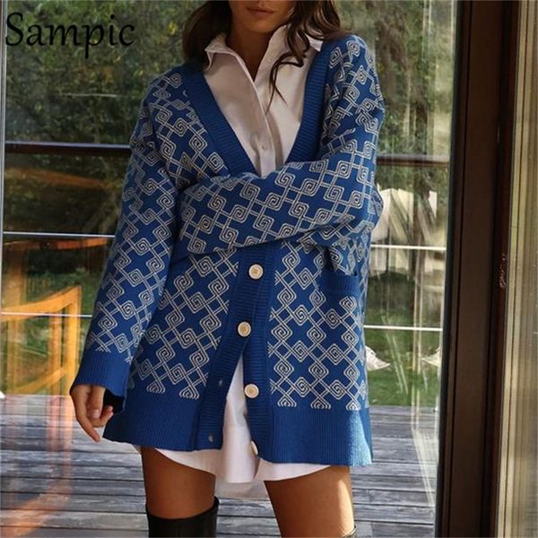 sampic chic y2k plaid pull knitted cardigans women autumn winter 2021 casual long sleeve green print patchwork sweater coat, White;black
sampic chic y2k plaid pull knitted cardigans women autumn winter 2021 casual long sleeve green print patchwork sweater coat, White;black