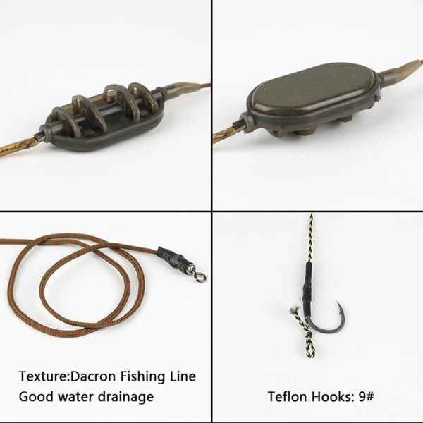 carpfish hook rig set fishing small stainless steel bait lure lead core line group with accessories hooks
carpfish hook rig set fishing small stainless steel bait lure lead core line group with accessories hooks