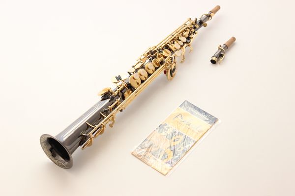 france selma b flat soprano saxophone r54 straight sax black nickel gold bb saxofón with cloth bag
france selma b flat soprano saxophone r54 straight sax black nickel gold bb saxofón with cloth bag