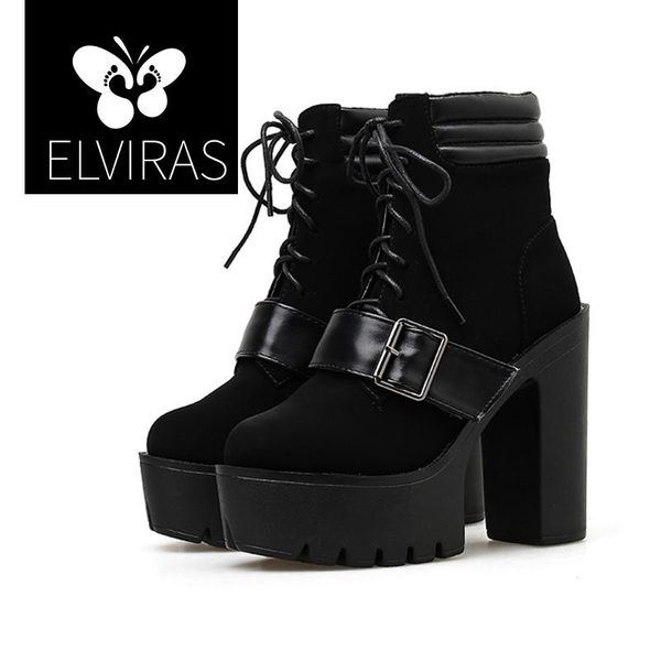 boots elviras fashion platform shoes woman female heel spring autumn lace-up soft leather black party ankle high heels
boots elviras fashion platform shoes woman female heel spring autumn lace-up soft leather black party ankle high heels
