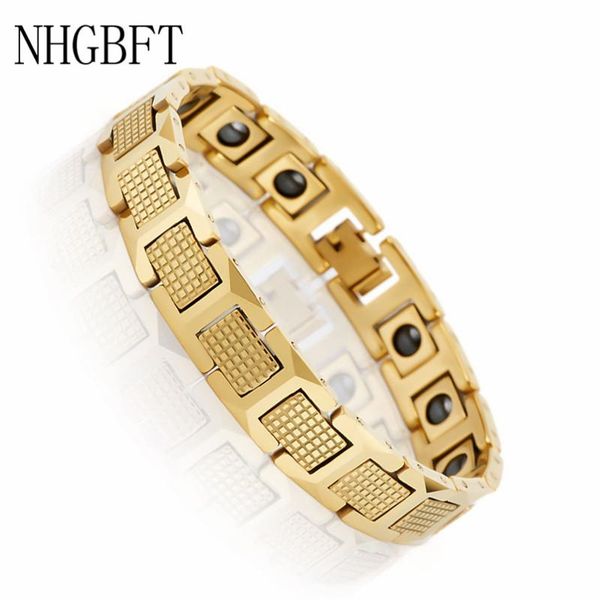 link, chain nhgbft mens pineapple pattern tungsten steel bracelet womens black/gold color healthy black germanium stone
link, chain nhgbft mens pineapple pattern tungsten steel bracelet womens black/gold color healthy black germanium stone