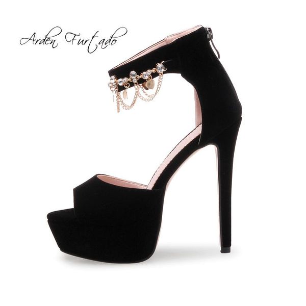 arden furtado 2021 summer platform high heels 13cm stilettos peep toe cover crystal rhinestone women's shoes ladies sandals, Black
arden furtado 2021 summer platform high heels 13cm stilettos peep toe cover crystal rhinestone women's shoes ladies sandals, Black