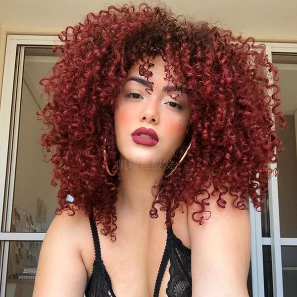 fashionable wig beautiful goddess synthetic s female short curly hair explosive head chemical fiber headgear small wig, Black
fashionable wig beautiful goddess synthetic s female short curly hair explosive head chemical fiber headgear small wig, Black