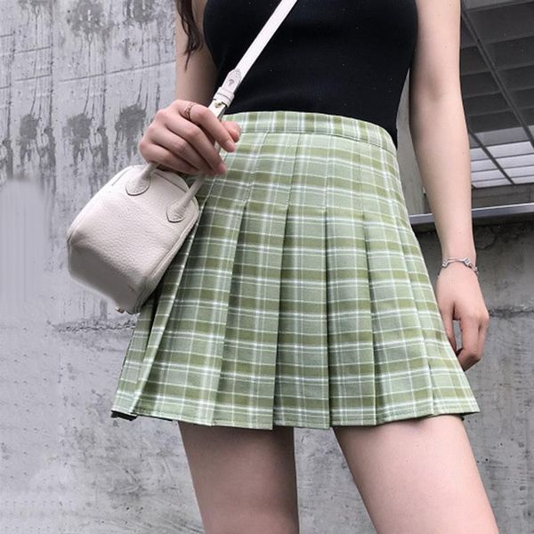 spring vintage yellow plaid womens skirts mini summer fashion office club party casual short pleated mujer, Black
spring vintage yellow plaid womens skirts mini summer fashion office club party casual short pleated mujer, Black