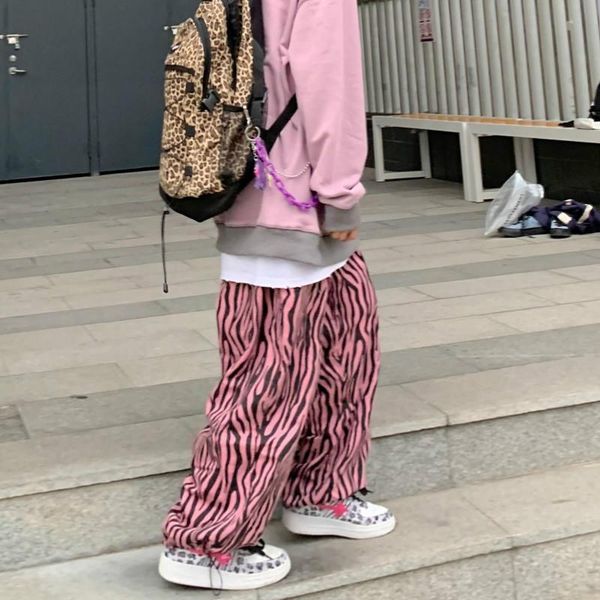 women's pants & capris oversized women harajuku high street chic zebra-print all-match summer fall teens trousers college waist femme e, Black;white
women's pants & capris oversized women harajuku high street chic zebra-print all-match summer fall teens trousers college waist femme e, Black;white