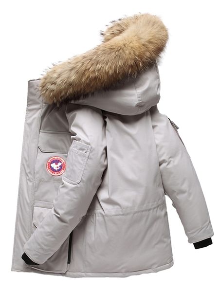 off-season down jacket men's winter new thickened clearance canadian style outdoor work clothes couple trendy goose coat, Black
off-season down jacket men's winter new thickened clearance canadian style outdoor work clothes couple trendy goose coat, Black
