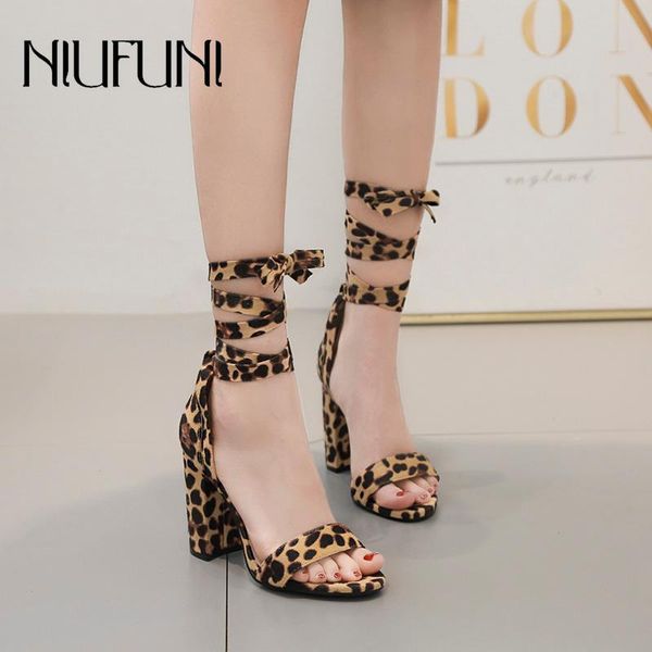 leopard thick high heels women's sandals suede niufuni bandage arrival summer round head banquet casual ladies shoes, Black
leopard thick high heels women's sandals suede niufuni bandage arrival summer round head banquet casual ladies shoes, Black