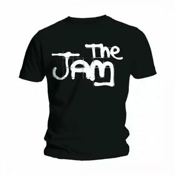 the jam t shirt spray logo official mens black tee new mod classic rock unisex, White;black
the jam t shirt spray logo official mens black tee new mod classic rock unisex, White;black