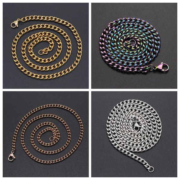 chains 304 stainless steel curb cuban link chain with lobster clasp for men women necklace basic punk hip hop choker jewelry gift, Silver
chains 304 stainless steel curb cuban link chain with lobster clasp for men women necklace basic punk hip hop choker jewelry gift, Silver
