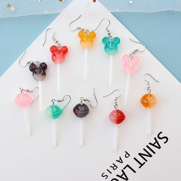 craft resin candy lollipop drop earrings for women fashion accessories girls unique personality dangle jewelry gift & chandelier, Silver
craft resin candy lollipop drop earrings for women fashion accessories girls unique personality dangle jewelry gift & chandelier, Silver