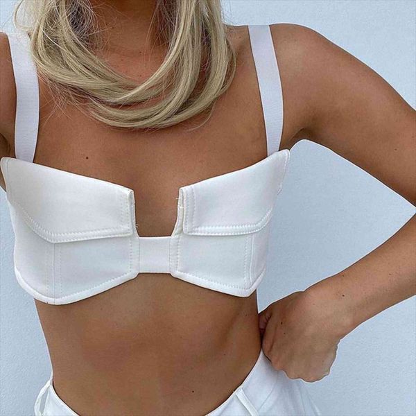 fashion pu leather women tanks cropped vintage backless streetwear spaghetti straps female camis chic, White
fashion pu leather women tanks cropped vintage backless streetwear spaghetti straps female camis chic, White