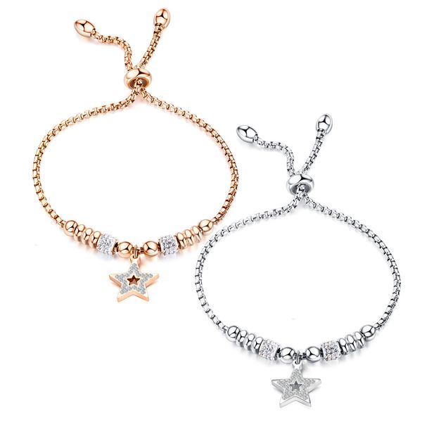 fashion hollow out beads inlaid with diamond star hand jewelry adjustable bracelet plated rose gold lady titanium steel, Golden;silver
fashion hollow out beads inlaid with diamond star hand jewelry adjustable bracelet plated rose gold lady titanium steel, Golden;silver