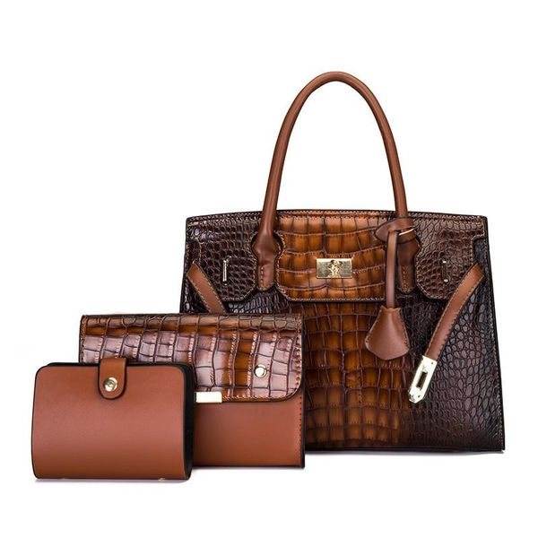 evening bags luxury crocodile leather handbags suits 3 pcs women retro designer composite bag ladies handbag with clutches 2021
evening bags luxury crocodile leather handbags suits 3 pcs women retro designer composite bag ladies handbag with clutches 2021