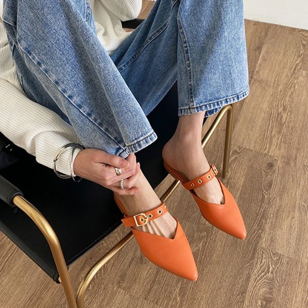 slippers baotou slipper female pointed flat bottom sandal summer versatile wear muller shoes women sandals slippers bdgl, Black
slippers baotou slipper female pointed flat bottom sandal summer versatile wear muller shoes women sandals slippers bdgl, Black