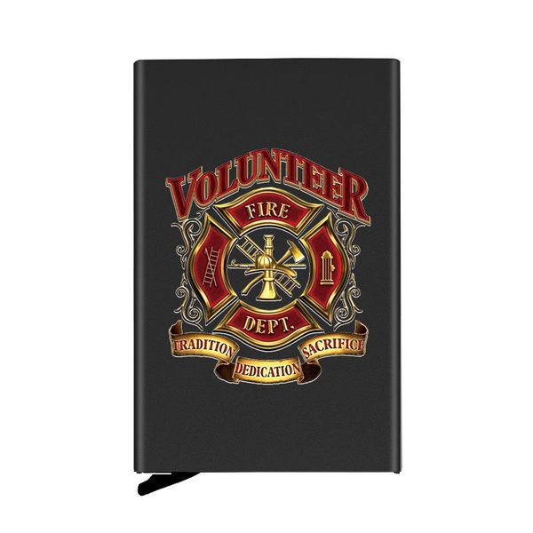 card holders classic firemen volunteer printing fully automatic men anti metal holder wallet women aluminum case gift, Brown;gray
card holders classic firemen volunteer printing fully automatic men anti metal holder wallet women aluminum case gift, Brown;gray