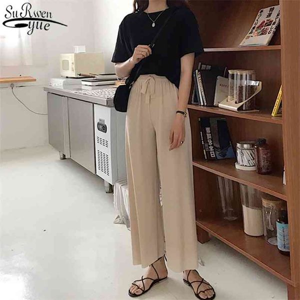 elegant pants women loose casual trousers ankle-length korean style high waist elastic solid clothing 9953 210421, Black;white
elegant pants women loose casual trousers ankle-length korean style high waist elastic solid clothing 9953 210421, Black;white