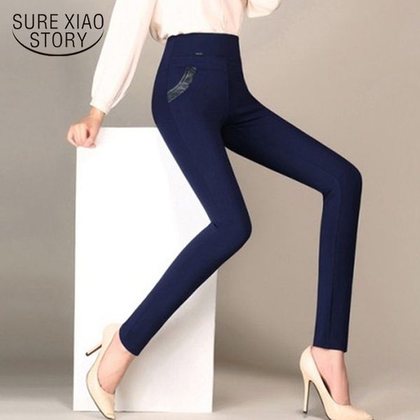 autumn high skinny elastic waist plus size casual pants women trousers femme pantalon 11530 210415, Black;white
autumn high skinny elastic waist plus size casual pants women trousers femme pantalon 11530 210415, Black;white