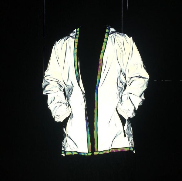 hi vis trendy fashion gray reflective white color coat long casual loose polyester waterproof washable cloak jacket for concert, Tan;black
hi vis trendy fashion gray reflective white color coat long casual loose polyester waterproof washable cloak jacket for concert, Tan;black