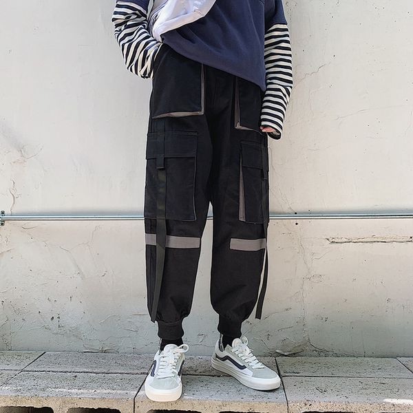 pants fashionable the 2021 overalls ribbon decoration oversize men's hip hop banded harem, Black
pants fashionable the 2021 overalls ribbon decoration oversize men's hip hop banded harem, Black