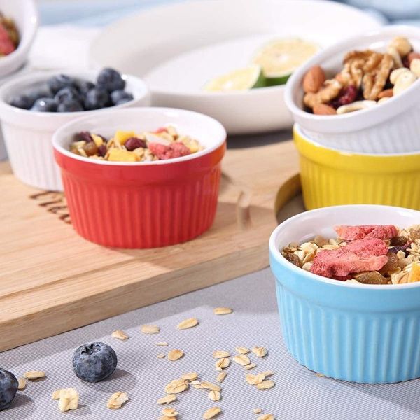 tableware bowl kitchen utensils sets 140ml oven safe souffle ramekins for creme brulee lava cake baking set of 6 colorful bowls
tableware bowl kitchen utensils sets 140ml oven safe souffle ramekins for creme brulee lava cake baking set of 6 colorful bowls