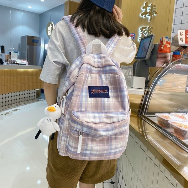 luxury handbags new junior high school student lattice schoolbag women's version harajuku large capacity backpack ins wind college trav
luxury handbags new junior high school student lattice schoolbag women's version harajuku large capacity backpack ins wind college trav
