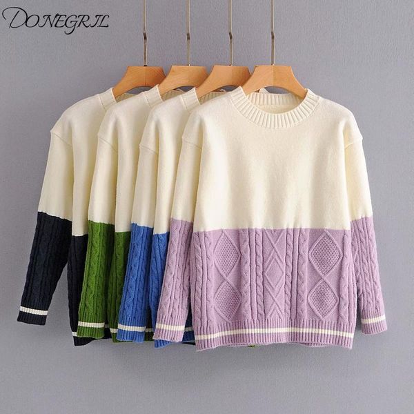 autumn women white patchwork knitted pullover sweater chic lady long sleeve o-neck sweaters women's fashion femal, White;black
autumn women white patchwork knitted pullover sweater chic lady long sleeve o-neck sweaters women's fashion femal, White;black