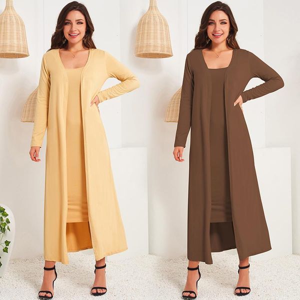 casual dresses summer fashion women's long sleeve square collar temperament cardigan vest dress slim thin mid-length suit, Black;gray
casual dresses summer fashion women's long sleeve square collar temperament cardigan vest dress slim thin mid-length suit, Black;gray