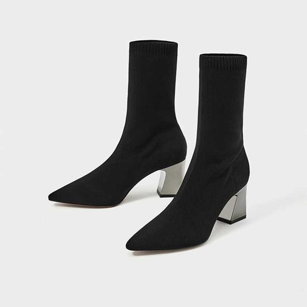 boots pointed high-heeled elastic boots, medium heeled socks, thick women's 2021 small autumn and, Black
boots pointed high-heeled elastic boots, medium heeled socks, thick women's 2021 small autumn and, Black