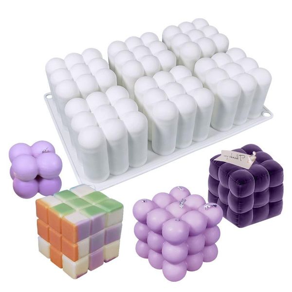 craft tools silicone candle mould 3d cube baking mousse cake mold diy square bubble dessert molds kitchen bakeware accessories food grade
craft tools silicone candle mould 3d cube baking mousse cake mold diy square bubble dessert molds kitchen bakeware accessories food grade