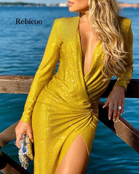 casual dresses autumn women elegant l sparkly maxi party dress female shinny glitter surplice wrap deep v ruched high slit, Black;gray
casual dresses autumn women elegant l sparkly maxi party dress female shinny glitter surplice wrap deep v ruched high slit, Black;gray