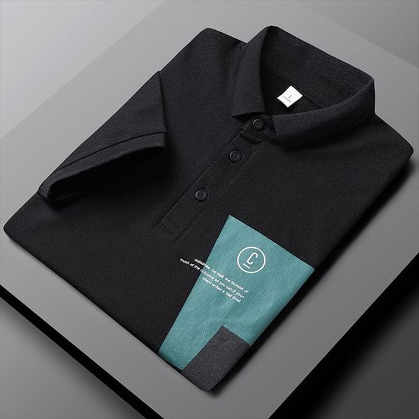 business shirts fashion print summer mens polos short sleeve shirt black white tee slim fit blouse clothing, White;black
business shirts fashion print summer mens polos short sleeve shirt black white tee slim fit blouse clothing, White;black