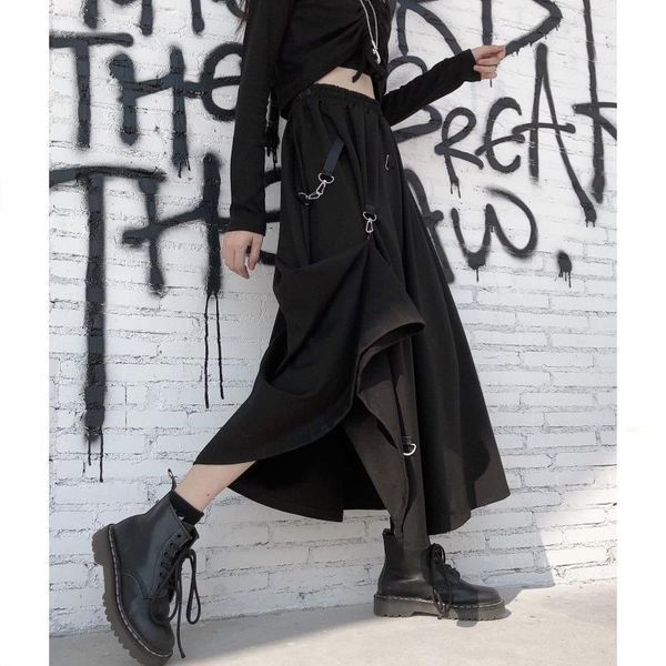 harajuku punk style fashion women skirt high waist splicing buckle irregular gothic black womens streetwear
harajuku punk style fashion women skirt high waist splicing buckle irregular gothic black womens streetwear
